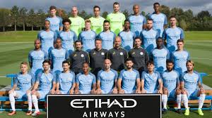 team photo for Manchester City